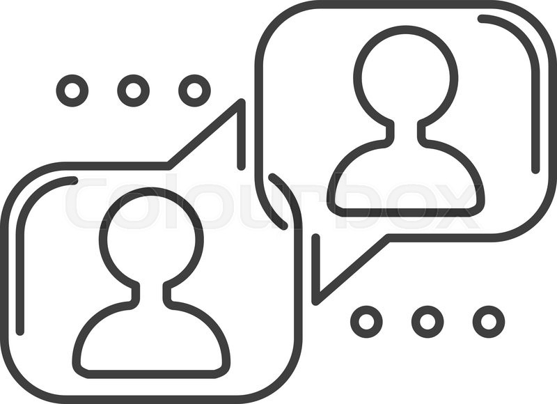 800x580 Speech Bubble Icon Communication Stock Vector Colourbox