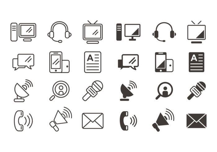 700x490 Communication Icon Free Vector Art