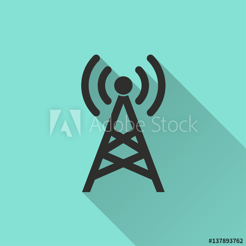 Communication Tower Vector Icon 500x500 Communication Tower Vector Icon
