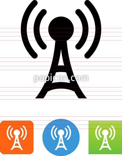 Vector Radio Tower Icon 400x512 Vector Radio Tower Icon