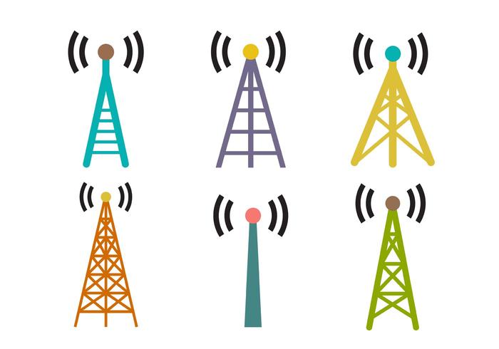 Cell Tower Vector Set 700x490 Cell Tower Vector Set