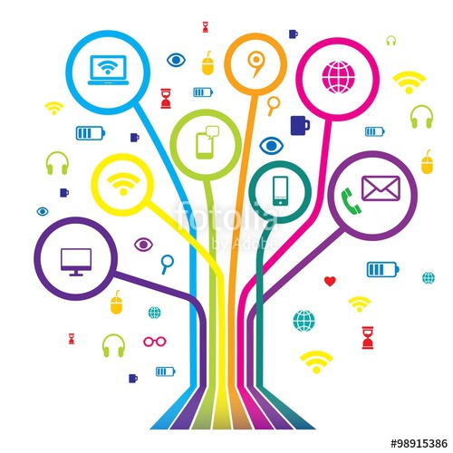 500x500 Communication Tree Web Icon Stock Image And Royalty Free Vector