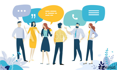 500x300 Vector Illustration Concept Of Testimonial, Social Media