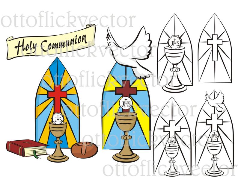 794x638 Holy Communion Vector Clipart Cdr Png Etsy