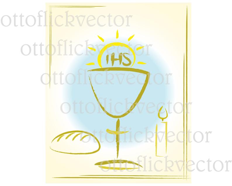 794x638 My First Holy Communion Vector Clipart Digital Invitation Etsy
