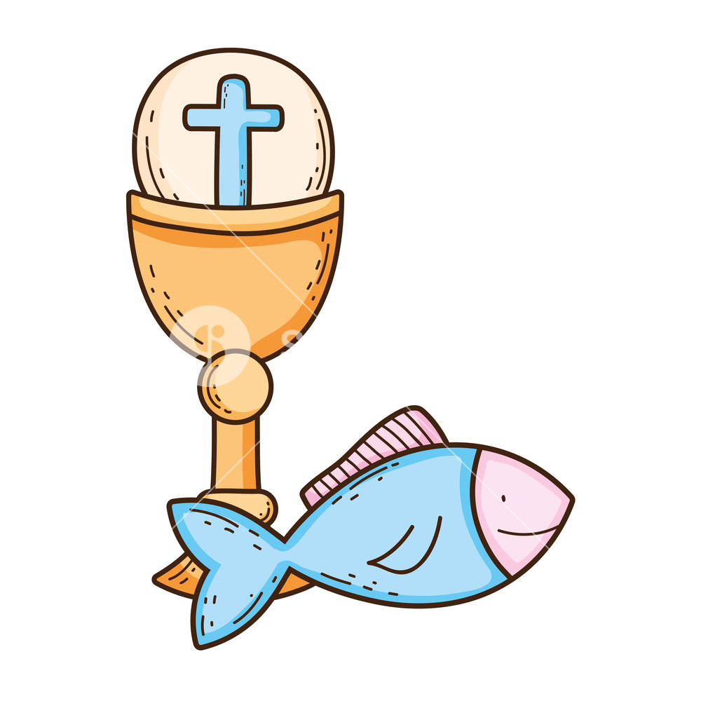 1000x1000 Sacred Chalice With First Communion Vector Illustration Design