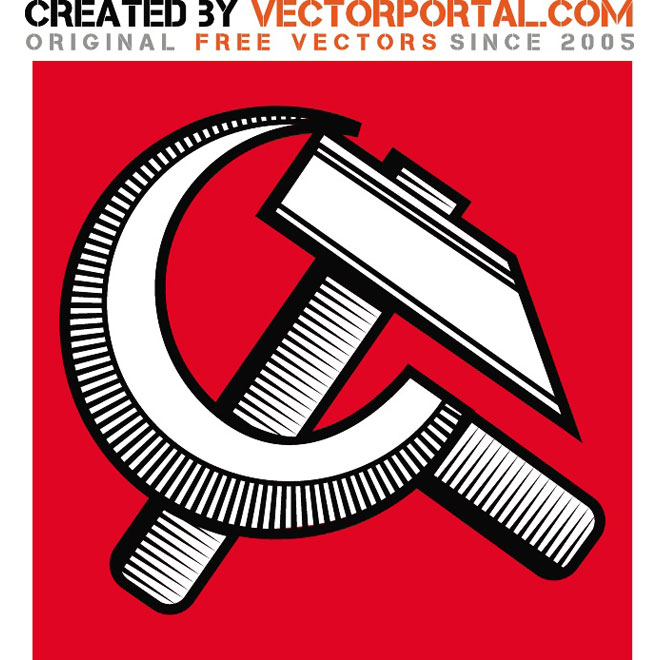 Communist Retro Vector Sign 660x660 Communist Retro Vector Sign
