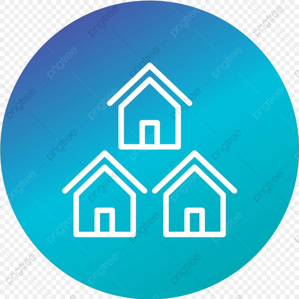 1024x1024 Vector Neighborhood Icon, Community Icon, Neighbors Icon, Houses