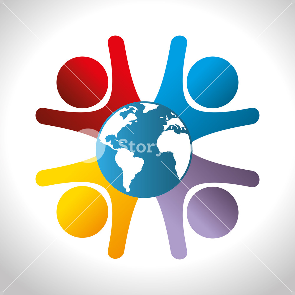 1000x1000 Community Social Network Icon Vector Illustration Design Royalty