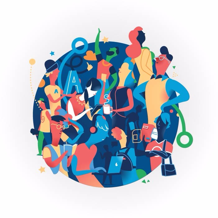 701x701 Fan Base Community Vector Art For Graphic Design