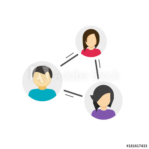 500x500 Collaborate Or Share Links Between Community Vector Icon, Concept