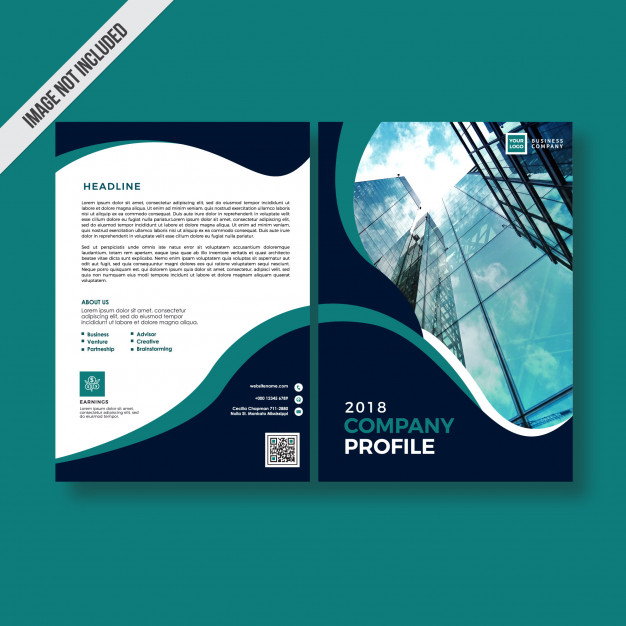 626x626 Dark Color Style Company Profile Design Vector Premium Download