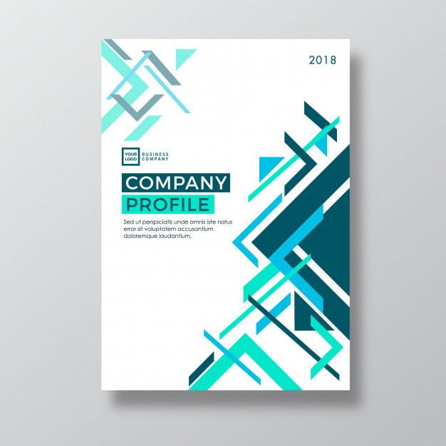 626x626 Geometry Abstract Design Company Profile Template Vector Premium