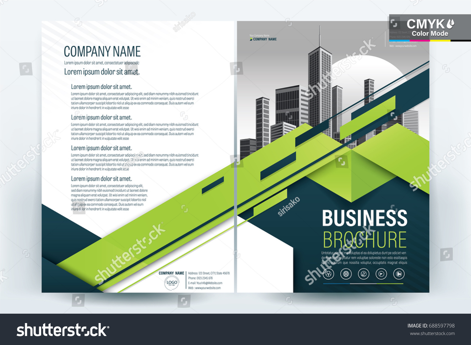 1500x1101 Stock Vector Vector Brochure Layout Flyers Design Template Company