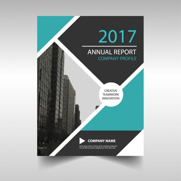 626x626 Blue Booklet With Squares Free Vector Brochure Cover