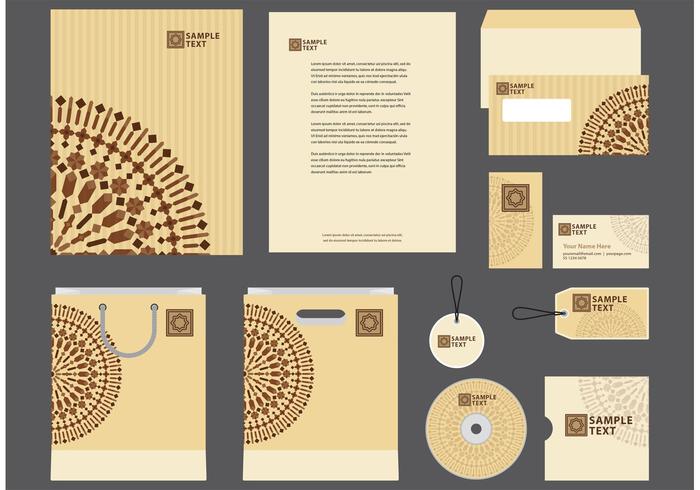 700x490 Morocco Motif Company Profile Template Vector