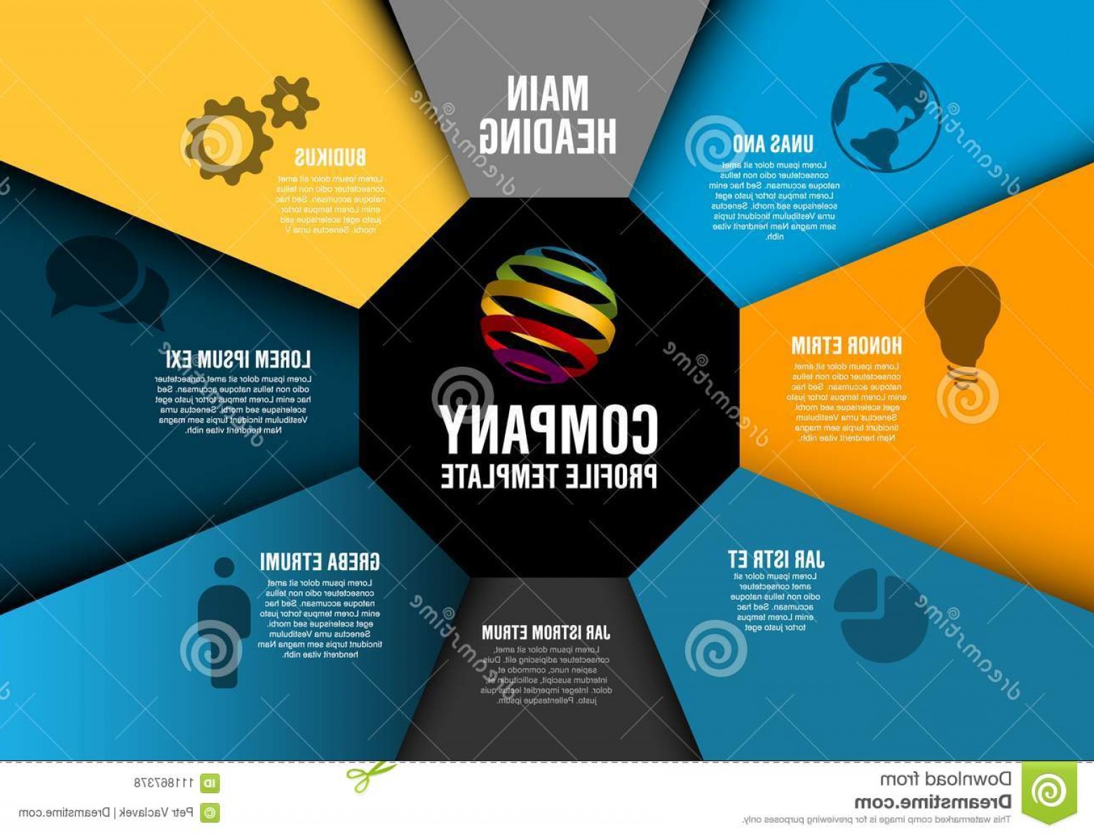 1560x1192 Vector Company Profile Infographic Diagram Template Vector Company