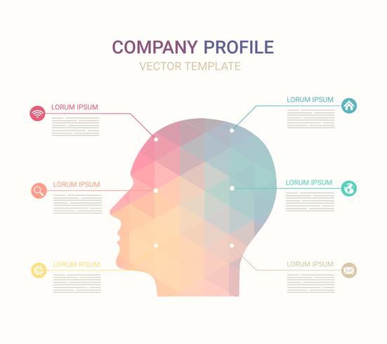 551x490 Vector Company Profile Template