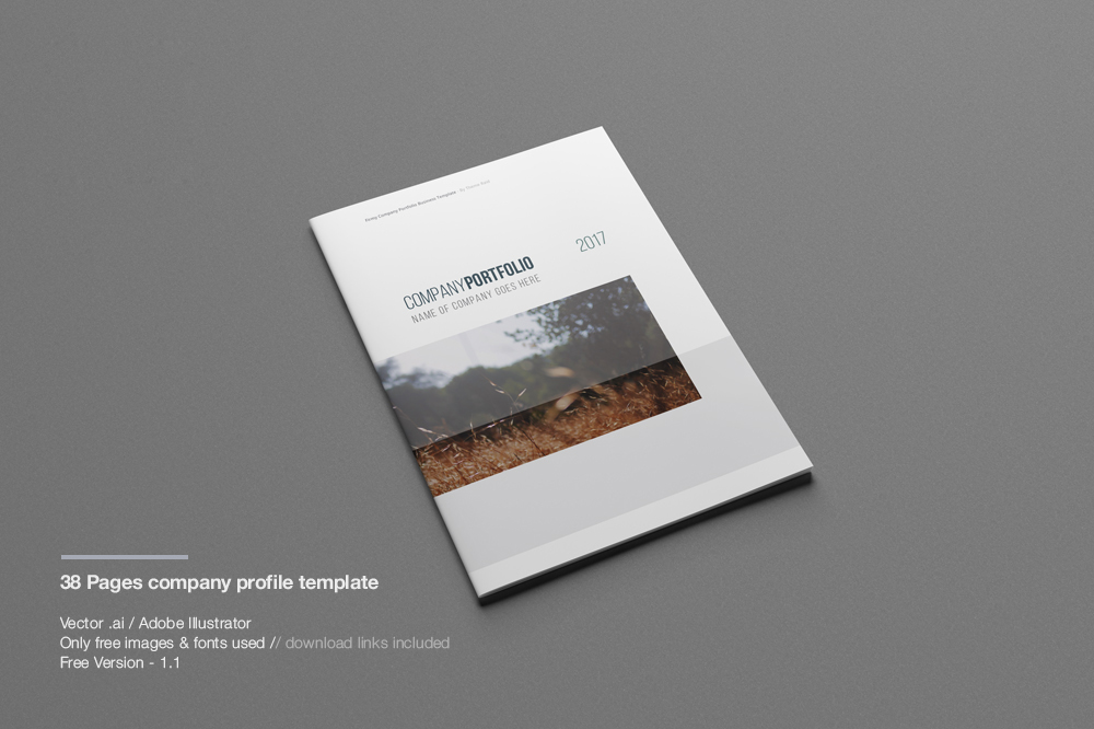 1000x666 Company Profile Print Template