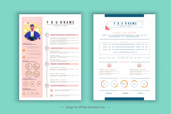 552x368 Company Profile Layout Free Vector Download