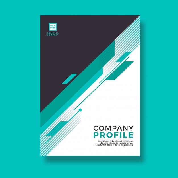 626x626 Green Abstract Modern Style Design Company Profile Vector