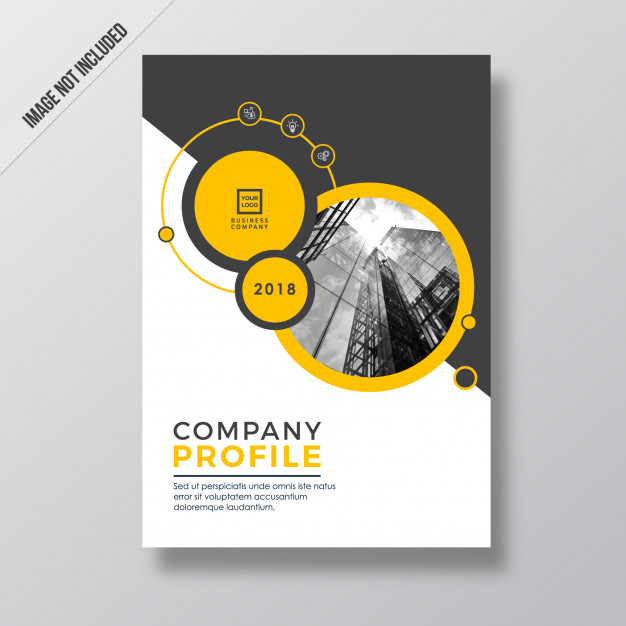 626x626 Yellow Circle Modern Design Company Profile Vector Premium Download