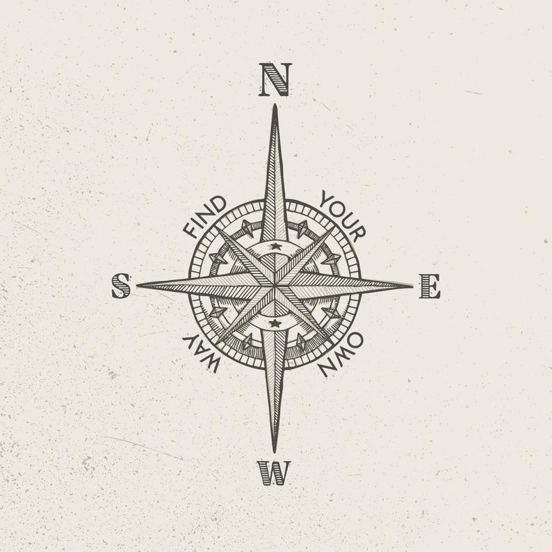 794x794 Vector Vintage Compass Style B Etsy
