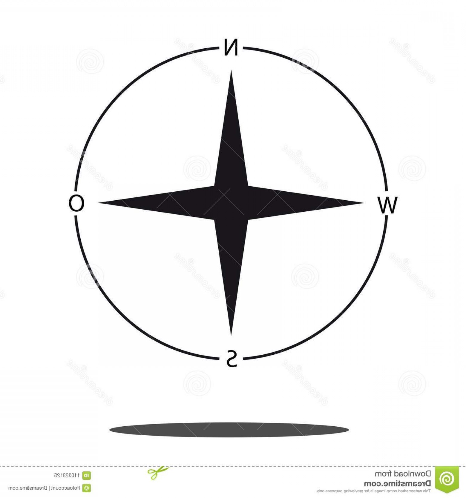 1560x1668 North Direction Compass Icon Vector Graphic Illustration Isolated