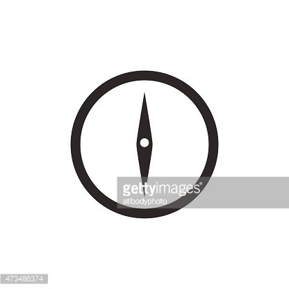 416x416 Compass Icon Vector Illustration On White Background Premium