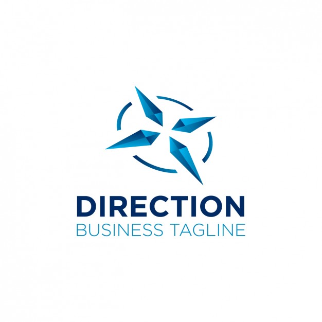 626x626 Compass Logo With Tagline Vector Free Download