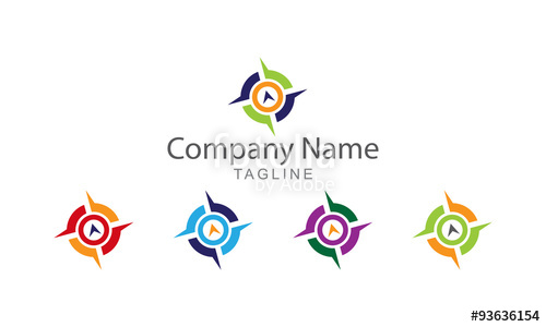 500x300 Compass Logo Vector Stock Image And Royalty Free Vector
