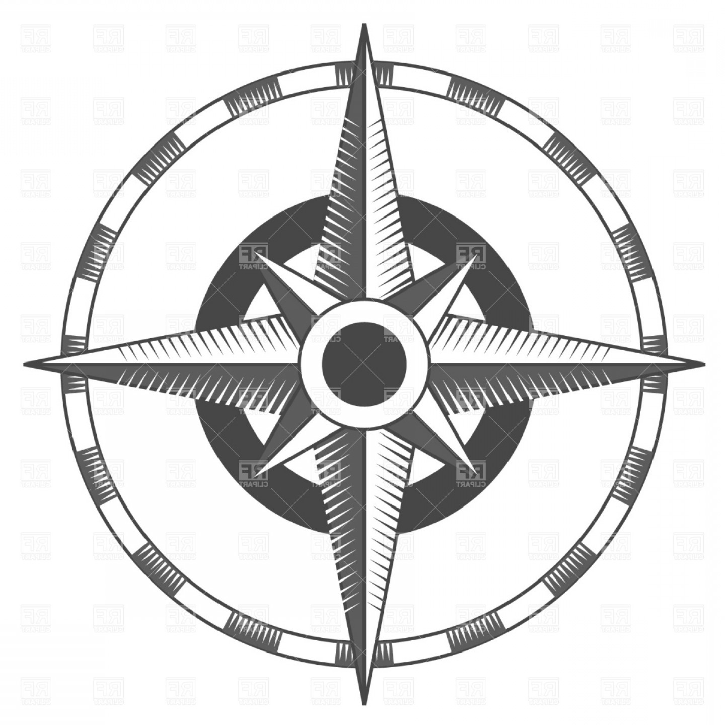 Vintage Compass Rose Vector Clipart Hoodamathrun 1440x1440 Vintage Compass Rose Vector Clipart Hoodamathrun