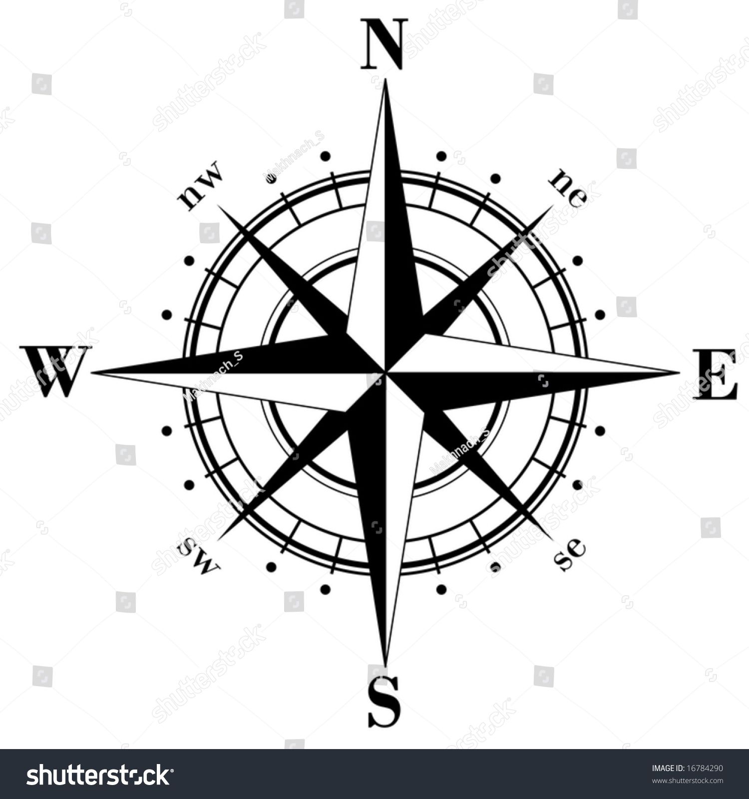 Black Compass Rose 1500x1600 Black Compass Rose