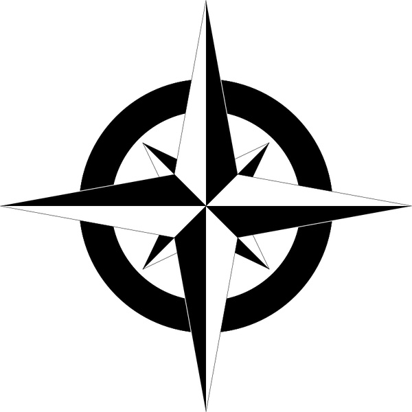 Compass Rose Bampw Free Vector In Open Office Drawing 600x600 Compass Rose Bampw Free Vector In Open Office Drawing