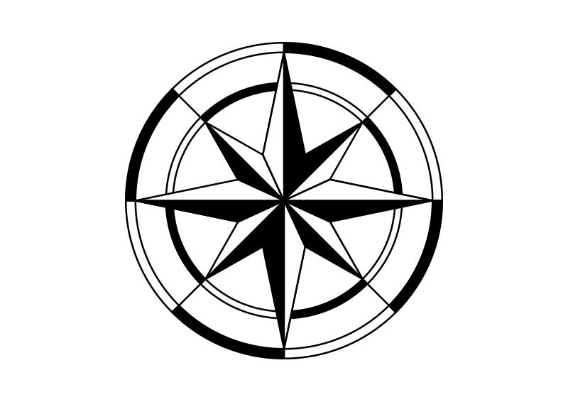 Compass Rose Vector 800x566 Compass Rose Vector