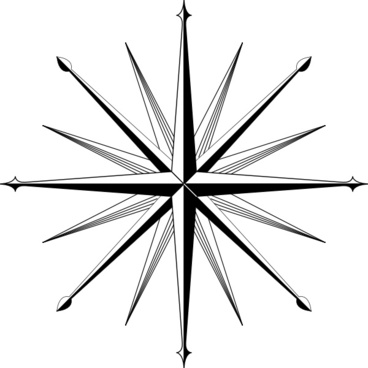 Antique Compass Rose Free Vector Download 368x368 Antique Compass Rose Free Vector Download