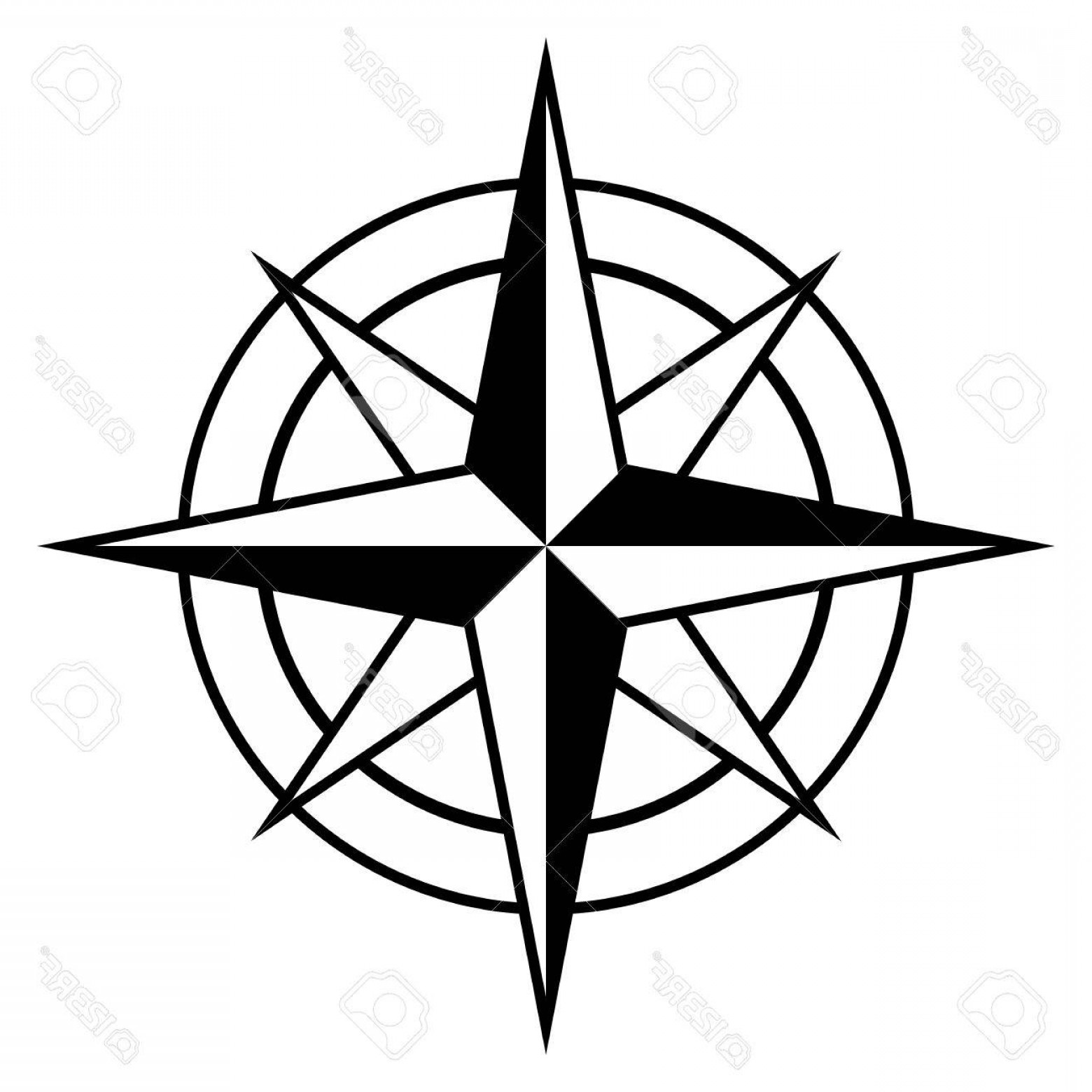 Compass Rose Vector Art At Collection Of Compass Rose Vector Art Free For 7035
