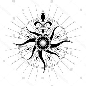 Stock Illustration Vector Antique Grunge Compass Rose High Detail 300x300 Stock Illustration Vector Antique Grunge Compass Rose High Detail