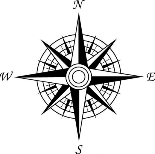 518x514 Compass Rose Vector