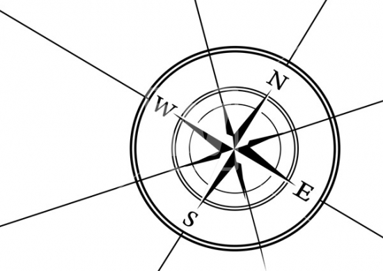 550x389 Compass Rose Vector