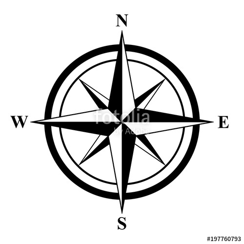 500x500 Basic Compass Rose Stock Image And Royalty Free Vector