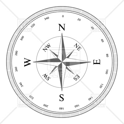 Compass Rose Vector Free at Vectorified.com | Collection of Compass ...