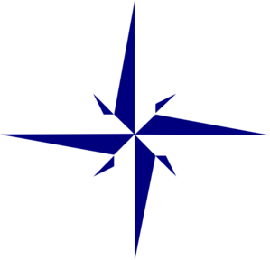 299x288 Gray Compass Star Clip Art