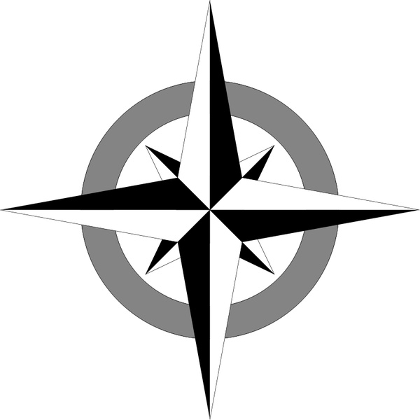 600x600 Compass Rose Free Vector In Open Office Drawing
