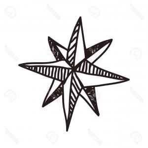 300x300 Compass Star Boat Ocean Logo Vector Createmepink