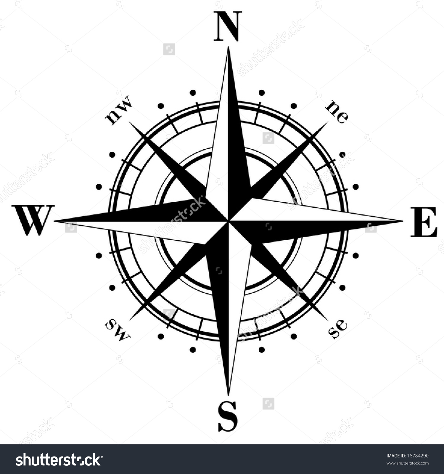 compass illustration vector free download