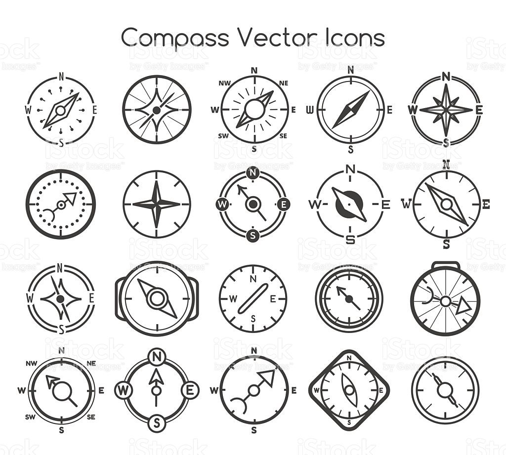 Compass Line Icons Royalty Free Stock Vector Art Awesome 1024x921 Compass Line Icons Royalty Free Stock Vector Art Awesome