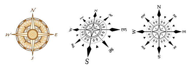 640x229 Compass Vector Graphics Over Millions Vectors, Stock Photos, Hd