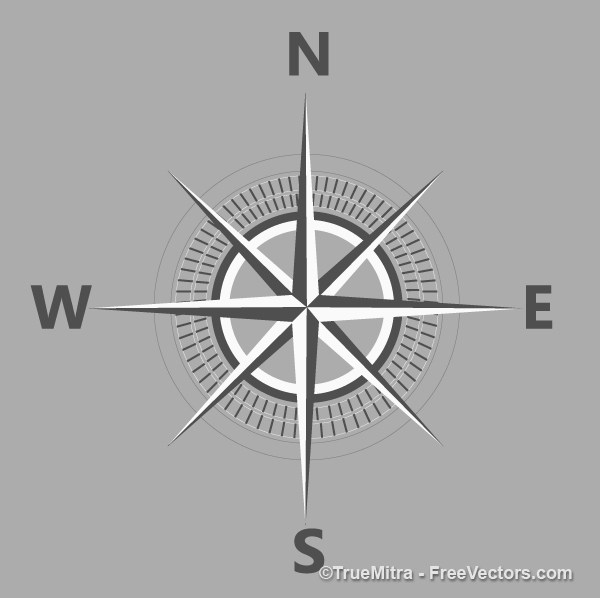 600x598 Download Free Compass Vector Illustration