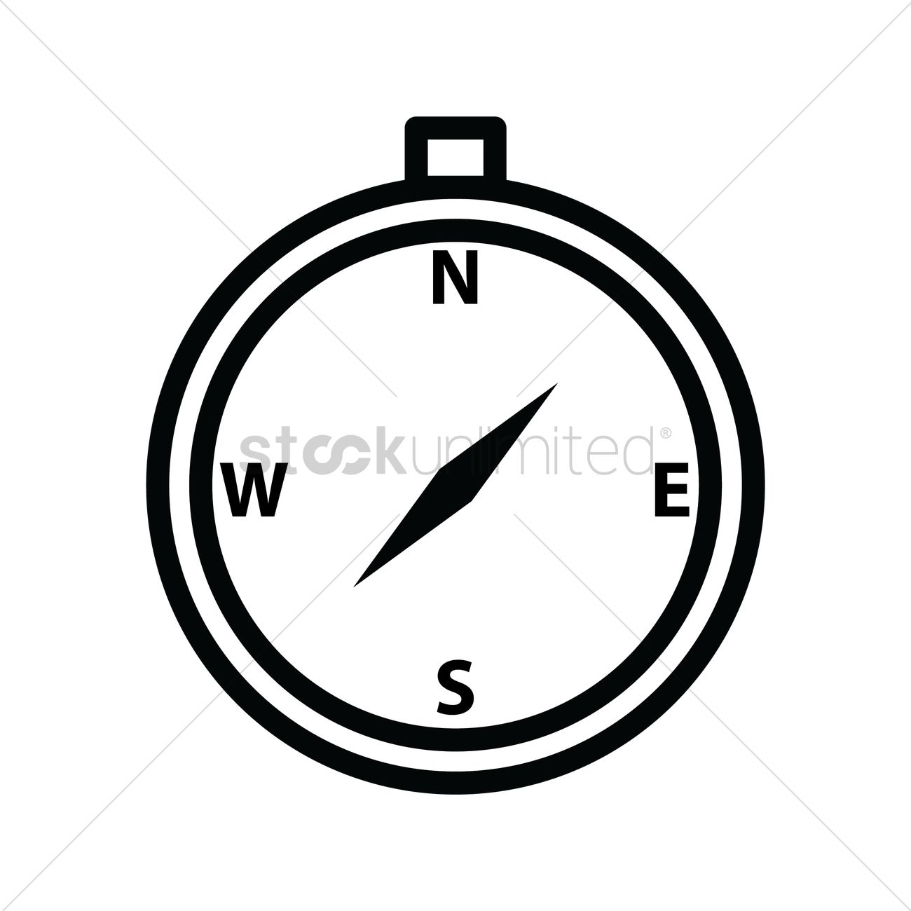 1300x1300 Compass Vector Image